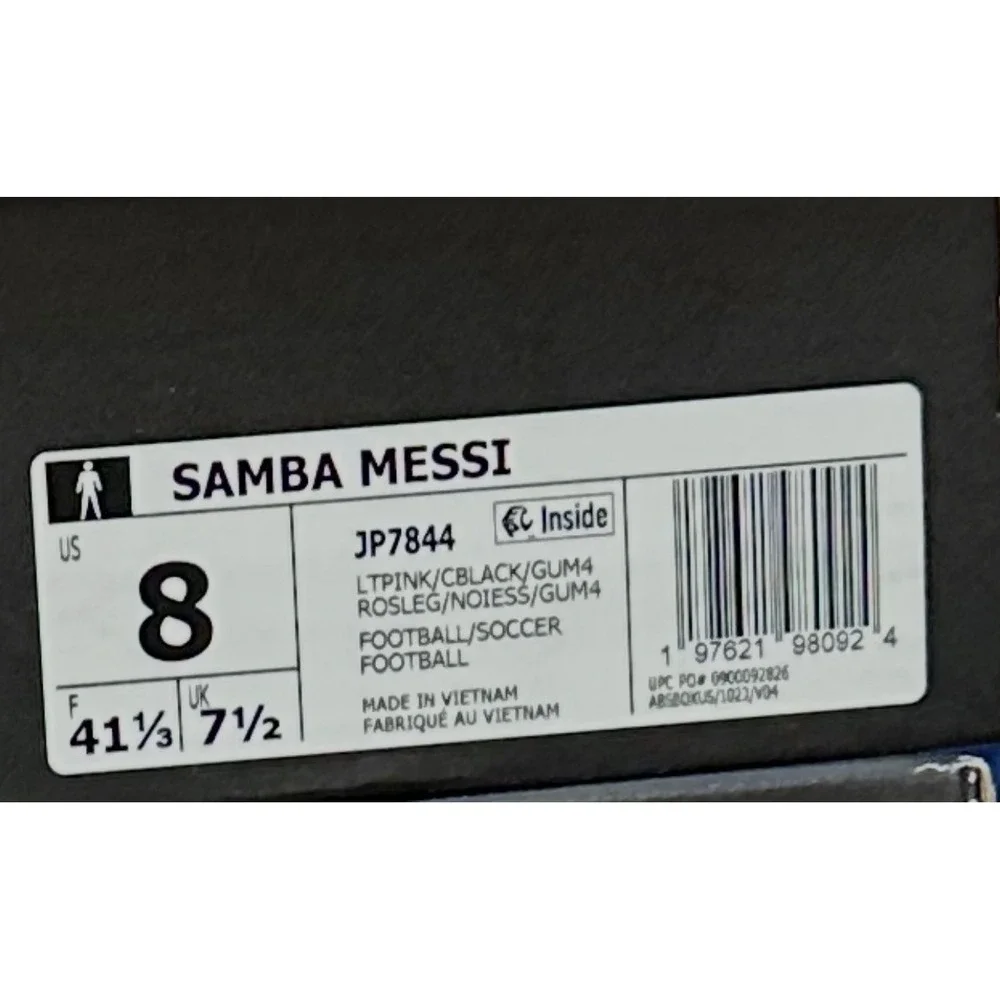 Adidas Samba Messi Inter Miami CF Pink Black Gum Sneakers JP7844 Mens 8